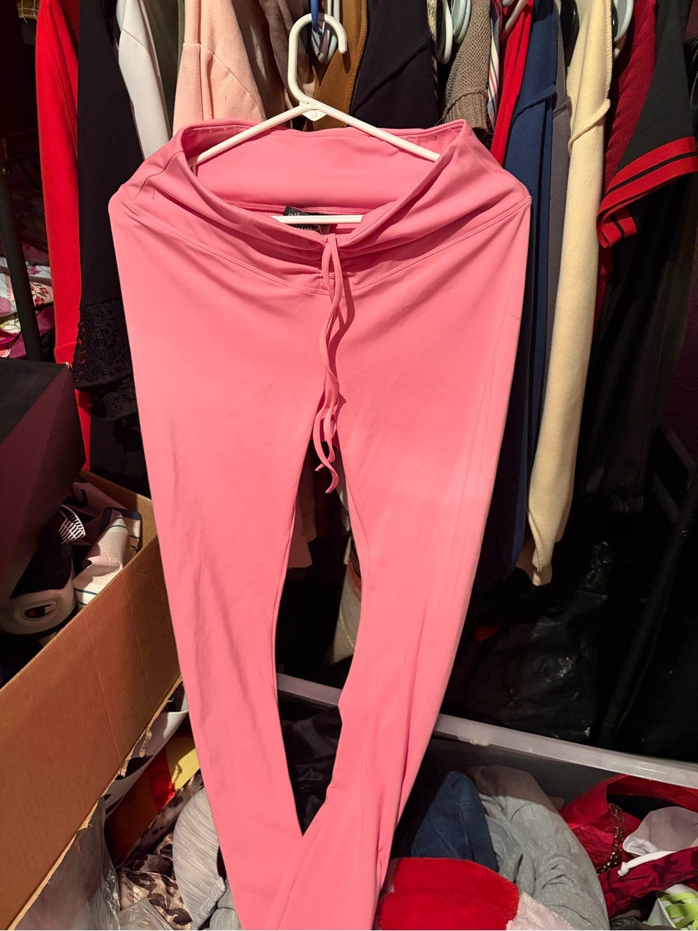 PINK Victoria's Secret Light Pink Drawstring Leggings